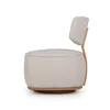 Butaca Orbit - Giratoria - Tela Rústica - Trama beige (9E) en Beige - Butacas, banquetas y puffs, Uruguay | NYR, vista 3 de 6