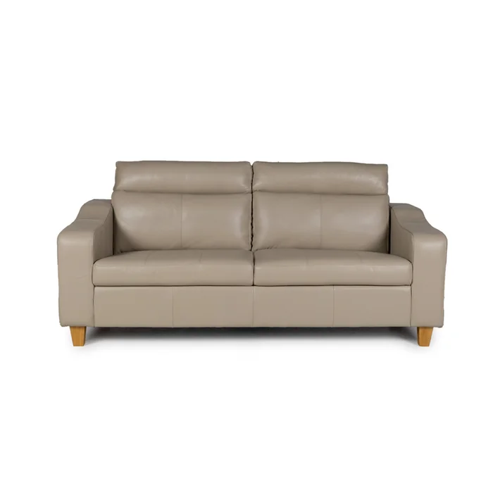 Sofá Milán - Cuero Básico - 3 cuerpos - 519 (Beige) en Beige - Sillones y sofás, Uruguay | NYR, vista 2