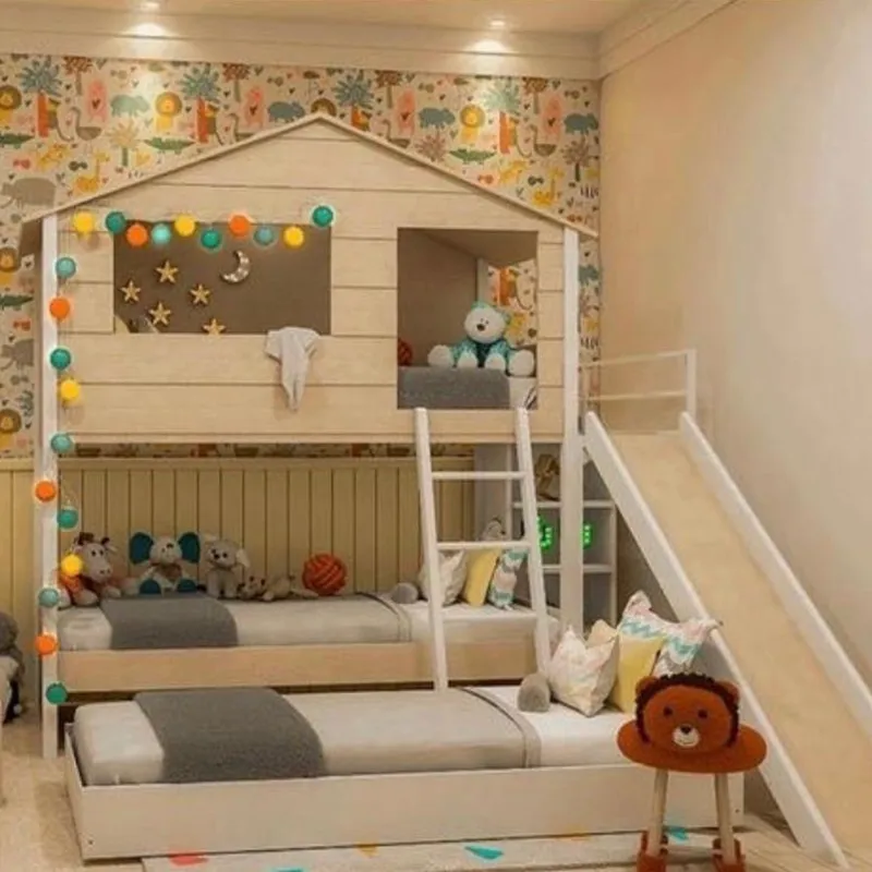 Cama Hawaii en Madera natural - Dormitorio, Uruguay | Treehouse Deco