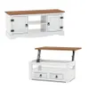 Promo Rack de Tv + Mesa Ratona Articulada Linea Naturale - Blanco/Roble en Multicolor - Muebles para TV, Uruguay | La Cueva Muebles, vista 7 de 10