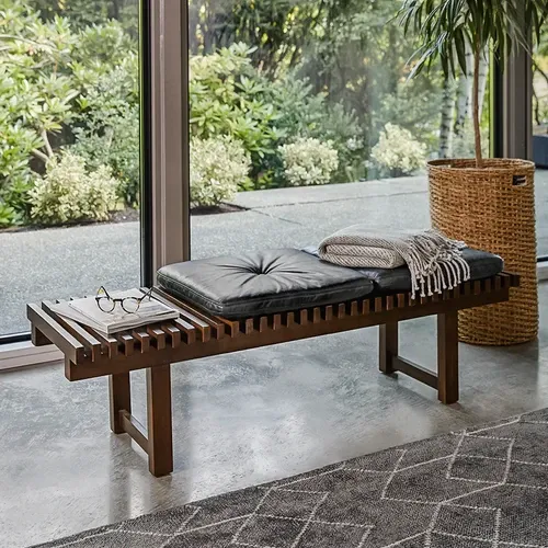 Banco Recibidor Yacón en Marrón - Muebles para el exterior, Uruguay | Decoquadra