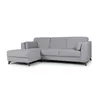 Rinconera Capri - Tela Microfibra - Chaise izquierdo - Kruger 06-155 (Ceniza) en Gris - Sillones y sofás, Uruguay | NYR, vista 1 de 4