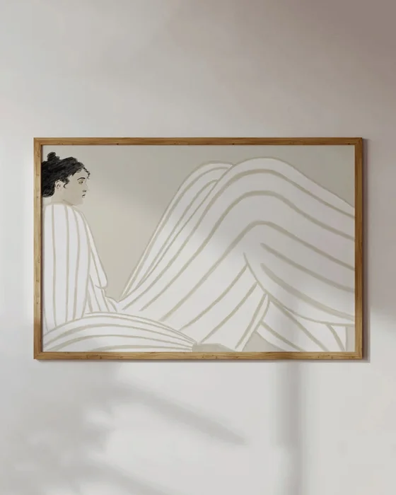 Abstractos Neutros - Mujeres & Shapes en Beige - Láminas, Uruguay | La Cuadrería, vista 2