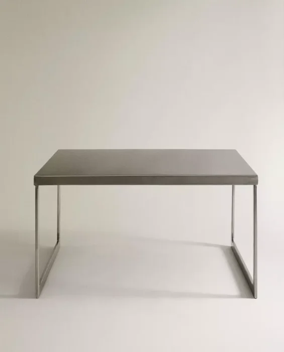 MESA AUXILIAR CUADRADA INOX en Gris - Mesas de living, Uruguay | Zara Home, vista 2