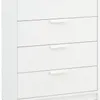 Cómoda JENSLEV 4 cajones blanco en Blanco - Cómodas, Uruguay | JYSK, vista 1 de 4