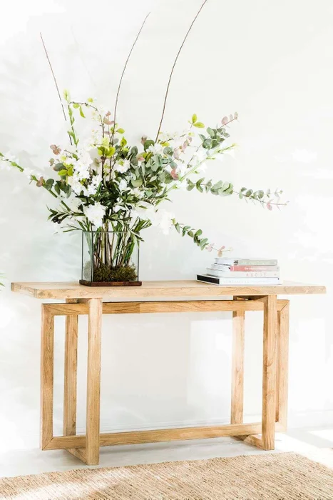 MESA DE ARRIMO / CONSOLA GEO - OLMO - 1.40 MTS en Madera natural - Bibliotecas, Uruguay | La Iberica, vista 12