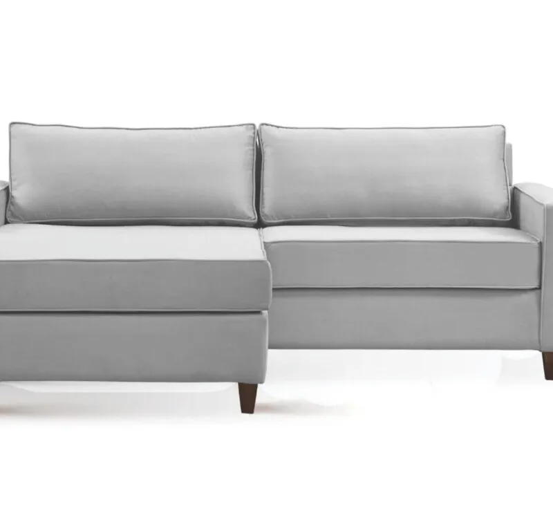 Sofá con Chaise DESIREÉ - Gris en Gris - Sillones y sofás, Uruguay | Finkel