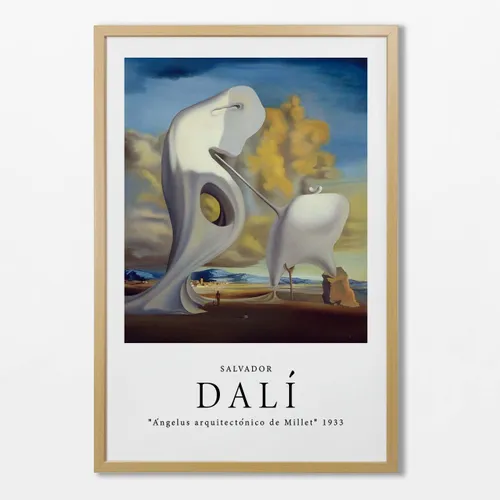 Salvador Dali - Ángelus arquitectónico de Millet en Multicolor - Láminas, Uruguay | La Cuadrería
