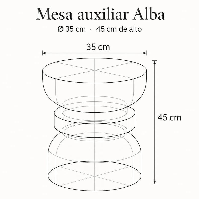 Mesa Auxiliar de Madera de Suar Alba | Casakos en Negro - Mesas de arrimo, Uruguay | Casakos, vista 9