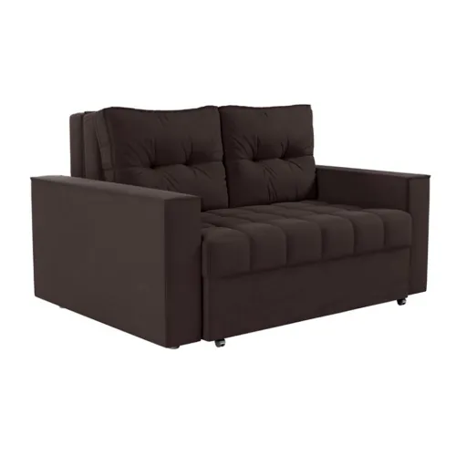 Sofa Cama 2 Plazas Abertura Frontal Ruedas Patas De Madera - Sillones y sofás, Uruguay | Soy Hogar
