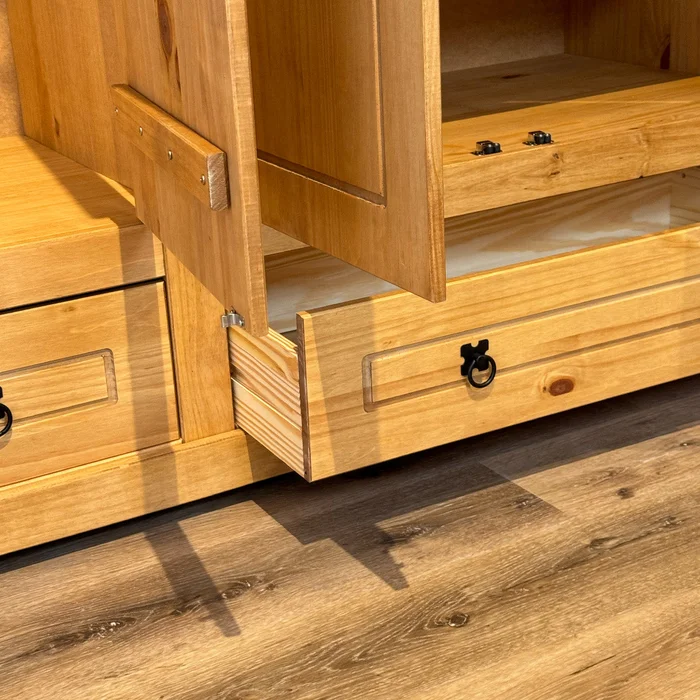 Ropero 4 Puertas - Madera Maciza - Línea Monterrey - Natural en Madera natural - Roperos y placares, Uruguay | Ecowood, vista 6
