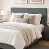 Respaldo de Cama para Dormitorio Premium 2 Plazas / Queen en Tela Chenille Gris en Gris - Dormitorio, Uruguay | Mulata, vista 2 de 5
