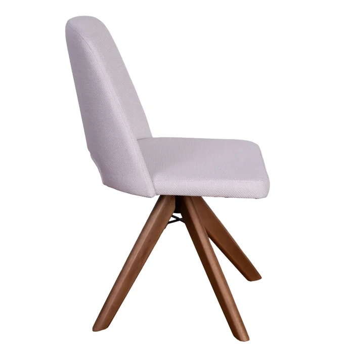 Silla De Oficina Madera-y-tela Natural-beige Hera en Beige - Sillas de escritorio, Uruguay | Divino, vista 4