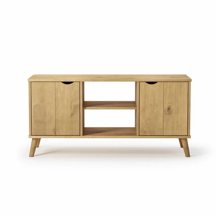 Rack para TV 2 Puertas - Línea Berlin - Marrón en Marrón - Muebles para TV, Uruguay | Ecowood, vista 3