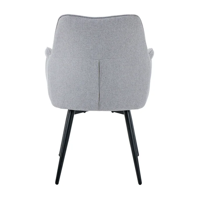 Silla Giratoria Lusso - Tela Rústica - W83 (Gris) en Gris - Butacas, banquetas y puffs, Uruguay | Nyr, vista 4