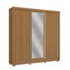 Ropero c/Espejo 3 Puertas Corredizas y 2 Cajones - 223cm. en Off-white - Roperos y placares, Uruguay | Delta Center, vista 2 de 4
