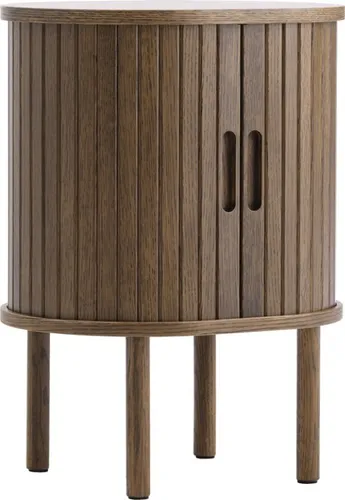 Mesa de luz LYNGVIG persiana roble oscuro en Madera natural - Mesas de luz, Uruguay | JYSK