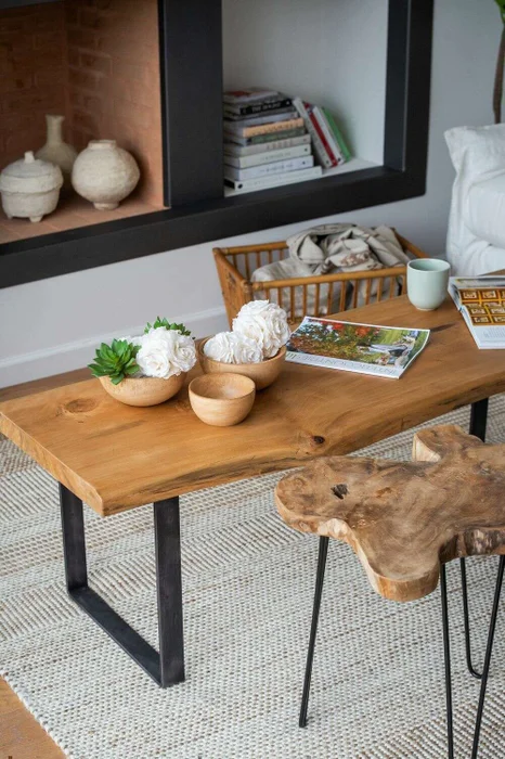 MESA TRONCO IRREGULAR - 1.45 X 0.50 en Madera natural - Mesas de living, Uruguay | La Iberica, vista 14