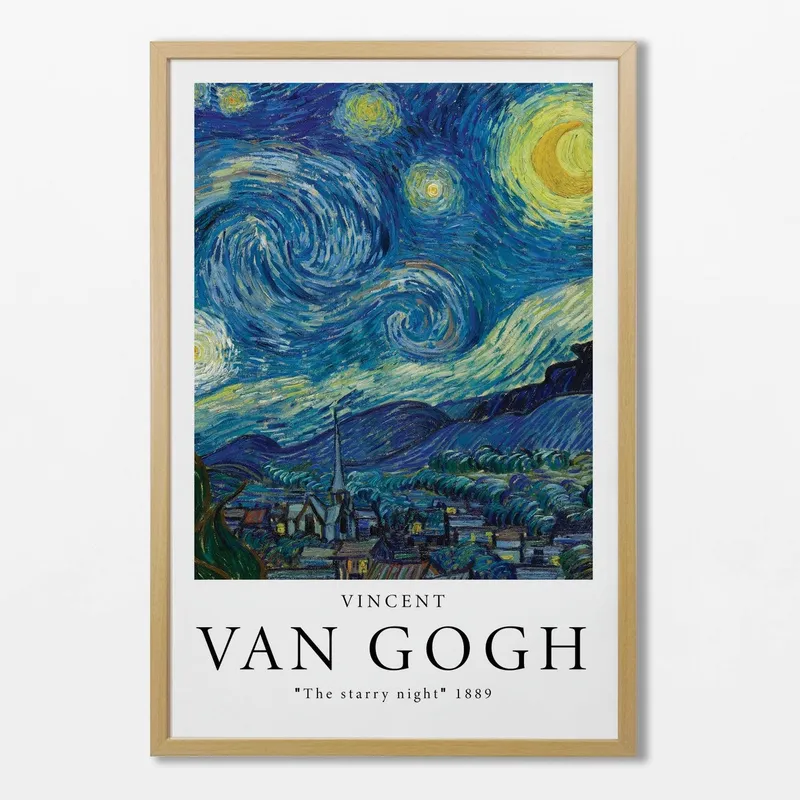 Vincent Van Gogh - The starry night en Multicolor - Láminas, Uruguay | La Cuadrería