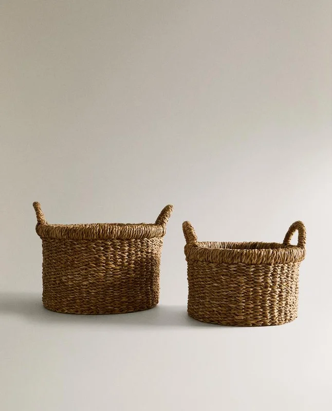 CESTA CILÍNDRICA SEAGRASS - Canastos, Uruguay | Zara Home, vista 6