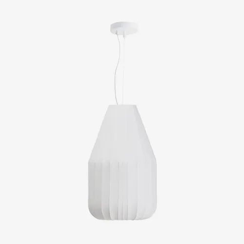 Lámpara de techo Somar de fibras sintéticas y varillas de acero - Ø30 cm en Blanco - Lámparas colgantes, Uruguay | Kavehome