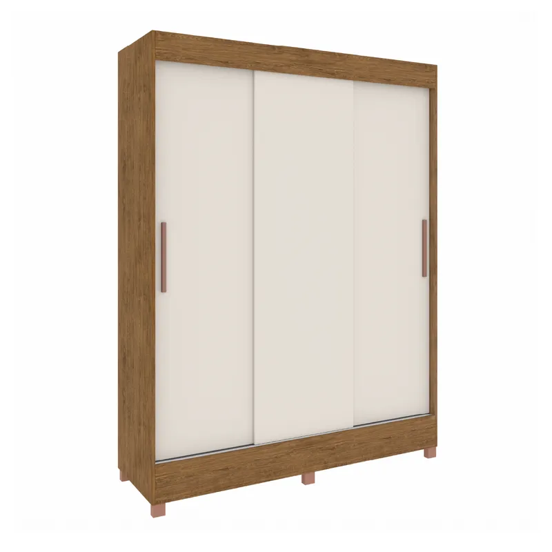 Ropero Placard 3 Puertas Corredizas 2 Cajones Dormitorio en Blanco - Roperos y placares, Uruguay | Muebles Express