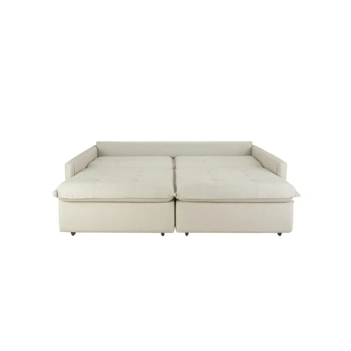 Sillón Sofá Cama Oliver 3 Cuerpos - Beige en Beige - Sillones y sofás, Uruguay | Ecowood, vista 3