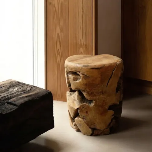 Mesa de Arrime Anu en Madera natural - Mesas de arrimo, Uruguay | Casakos