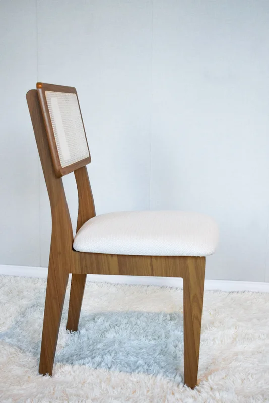 Silla de comedor Monica 100% MDF con RATAN en Madera natural - Sillas, Uruguay | Balton, vista 18