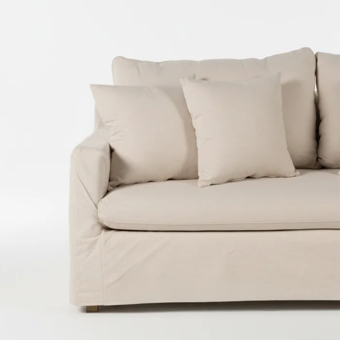 Sofá Summer con Funda - Tela Rústica - 2,5 cuerpos - TD5260-1635 (Beige) en Beige - Sillones y sofás, Uruguay | Nyr, vista 5