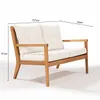 SOFA RIADE 2 LUGARES ACQUABLOCK CRUDO 117x75x81CM JATOBA - Muebles para el exterior, Uruguay | Vinibel, vista 4 de 10