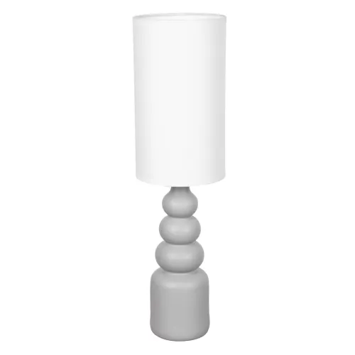 Lampara De Mesa Ceramica Gris Lt95180 en Gris - Lámparas de mesa, Uruguay | Divino