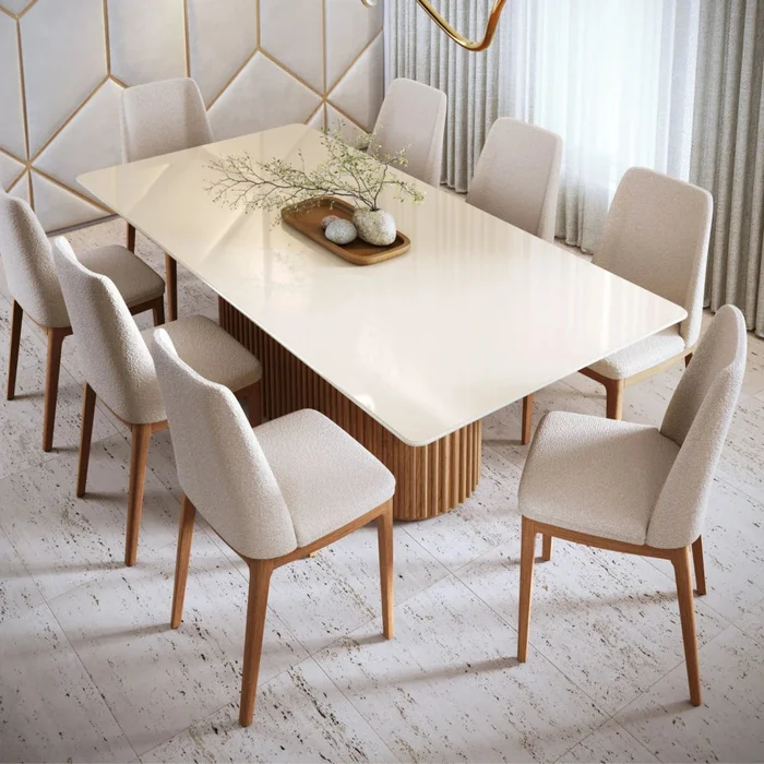 Silla de Comedor City - Línea Nevada - Boucle Natural en Madera natural - Sillas, Uruguay | Ecowood, vista 3