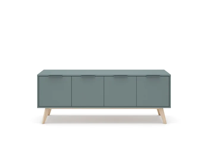 RACK PARA TV PISCO 4 PTAS 140 CMS KAKI 9901ZP - Muebles para TV, Uruguay | Rosas Hermanos, vista 2