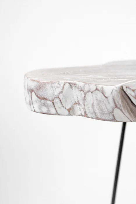 Mesa Lateral Liberté White Wash - Color Unico en Multicolor - Sillones y sofás, Uruguay | Indian, vista 3