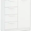Cómoda JENSLEV 4 cajones 1 puerta blanco en Blanco - Cómodas, Uruguay | JYSK, vista 1 de 4
