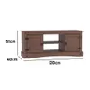 Rack Tv Mueble Linea Mexicana 2 Puertas Living E1548 - Muebles para TV, Uruguay | Lais Muebles, vista 4 de 4