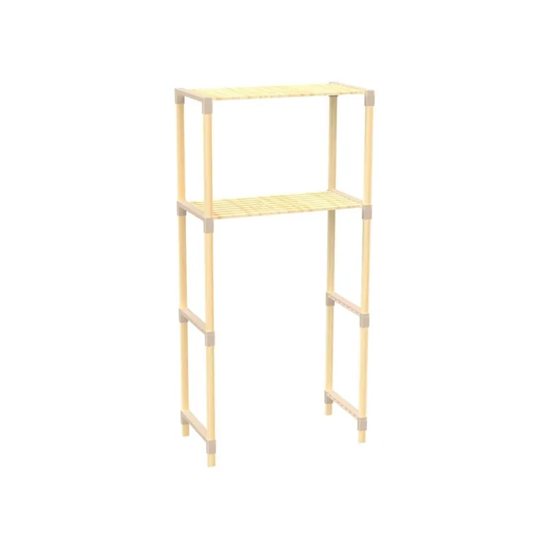 ESTANTERIA ORGANIZADO P/LAVARROPAS 127x33x66CMS MADERA Y PP en Madera natural - Bibliotecas, Uruguay | Koz