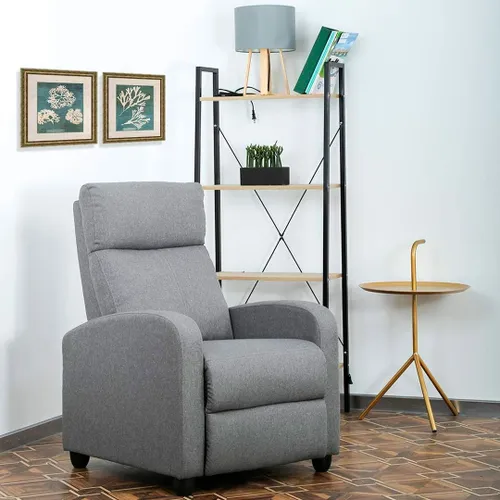 Poltrona Reclinable Tapizado Lino - Fenix - Sillones y sofás, Uruguay | Delta Center