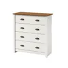 Cómoda 4 cajones - Madera maciza - Linea Colonial - Blanco en Blanco - Cómodas, Uruguay | Rústico Hogar, vista 1 de 5