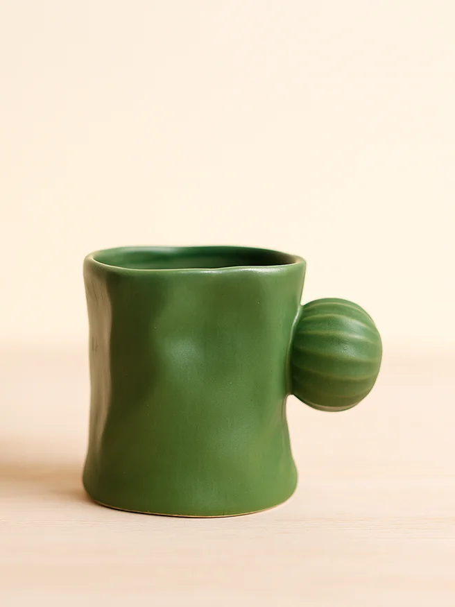 Taza Irregular Cactus en Verde - Decoración, Uruguay | Cabana, vista 2