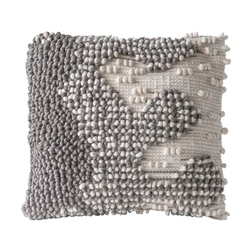 Cushion, Grey, Wool - Textiles, Uruguay | Tutto Deco