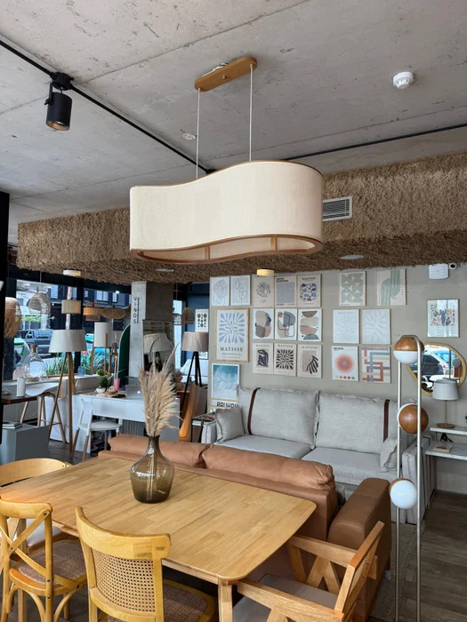 Luminaria de Techo Apollo Orgánica – Natural con Esterilla en Madera natural - Lámparas colgantes, Uruguay | Berna Home, vista 7