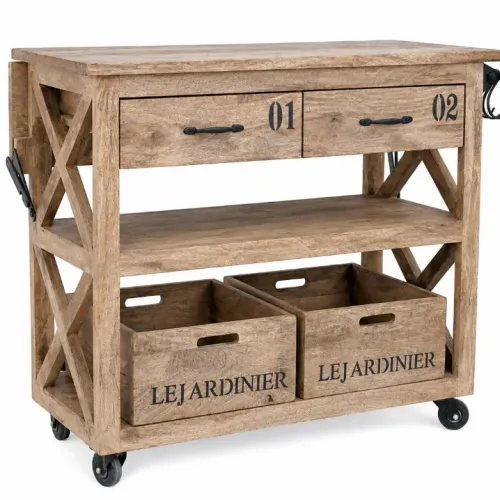A177 Barra 118x45x95 en Madera natural - Mesas de comedor, Uruguay | Victoriana