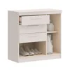 CASTRO-COMODA LILLE 3 CAJONES BLANCO 1130A-B en Blanco - Cómodas, Uruguay | Alfa Ventas, vista 3 de 3