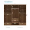 Ropero Demócrata 6 Puertas - Linea Fit - Marrón y Arena en Multicolor - Roperos y placares, Uruguay | Rústico Hogar, vista 3 de 3