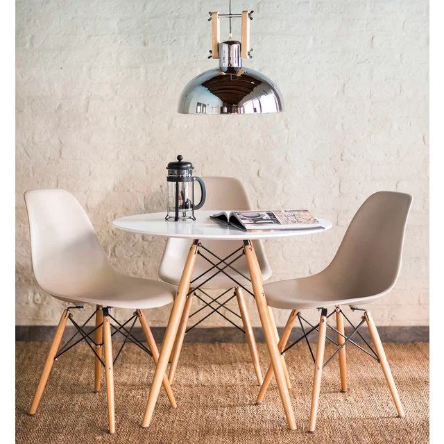 Mesa Redonda Eames - Blanca en Blanco - Mesas de comedor, Uruguay | Berna home, vista 2