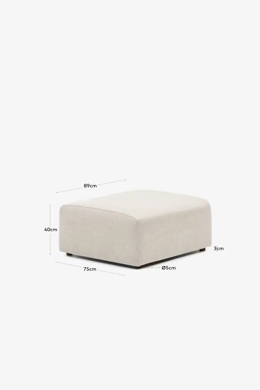 Puf terminal Neom - beige 75 x 89 cm en Beige - Butacas, banquetas y puffs, Uruguay | Kavehome, vista 6