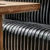 SILLON DE COMEDOR FERRARO - CUERO ITALIANO NEGRO - 1.53 MTS en Negro - Sillones y sofás, Uruguay | La Iberica, vista 5 de 18
