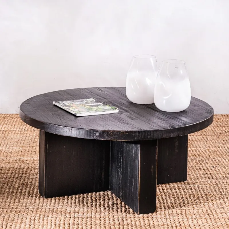 Mesa De Centro Catanzaro Negra en Negro - Mesas de living, Uruguay | Aihaus